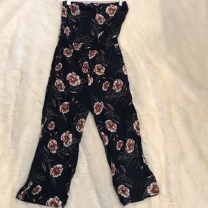 Tilly’s full length, strapless, pant romper